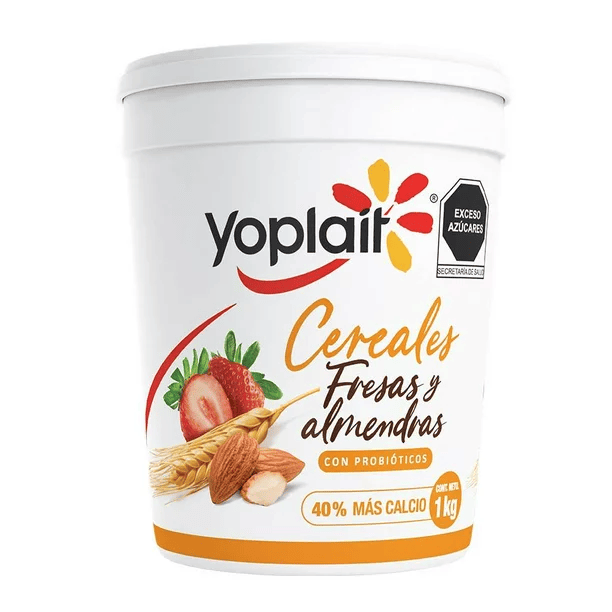 Yoghurt Yoplait Cereales, Almendras y Fresas 1kg