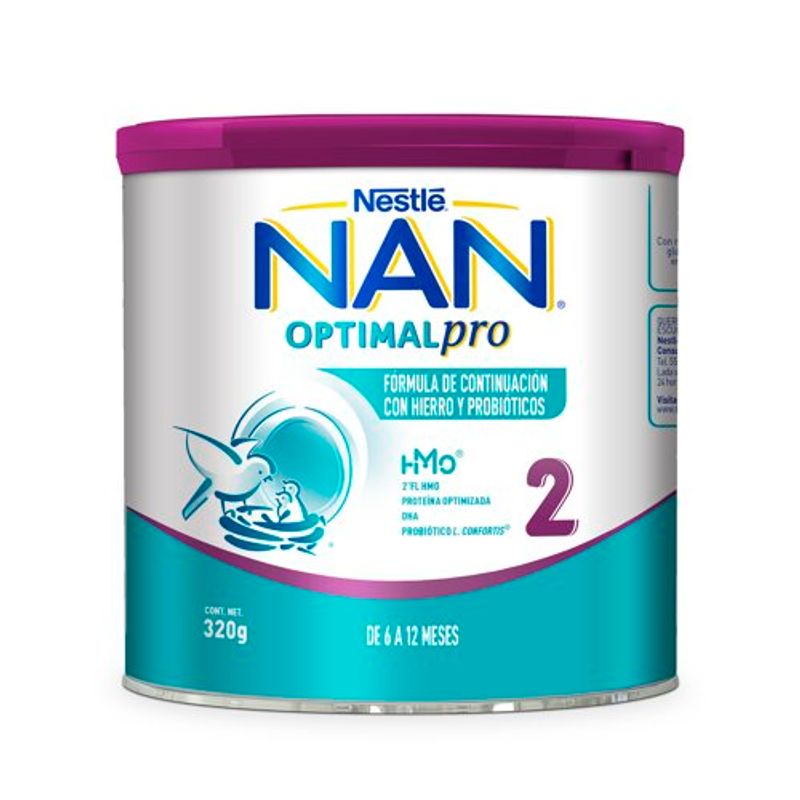Fórmula Infantil Nan 2 Nestlé Optimal Pro 320gr