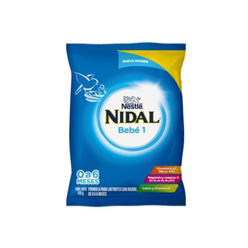 Fórmula Infantil Nidal Nestlé Etapa 1 Bolsa 120gr