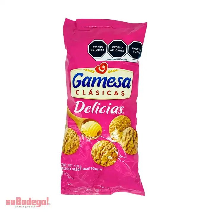 Galletas Delicias Gamesa Mantequilla 138gr