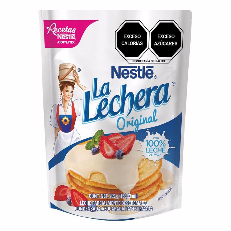 Leche Condensada La Lechera Nestlé Original Bolsa 209gr