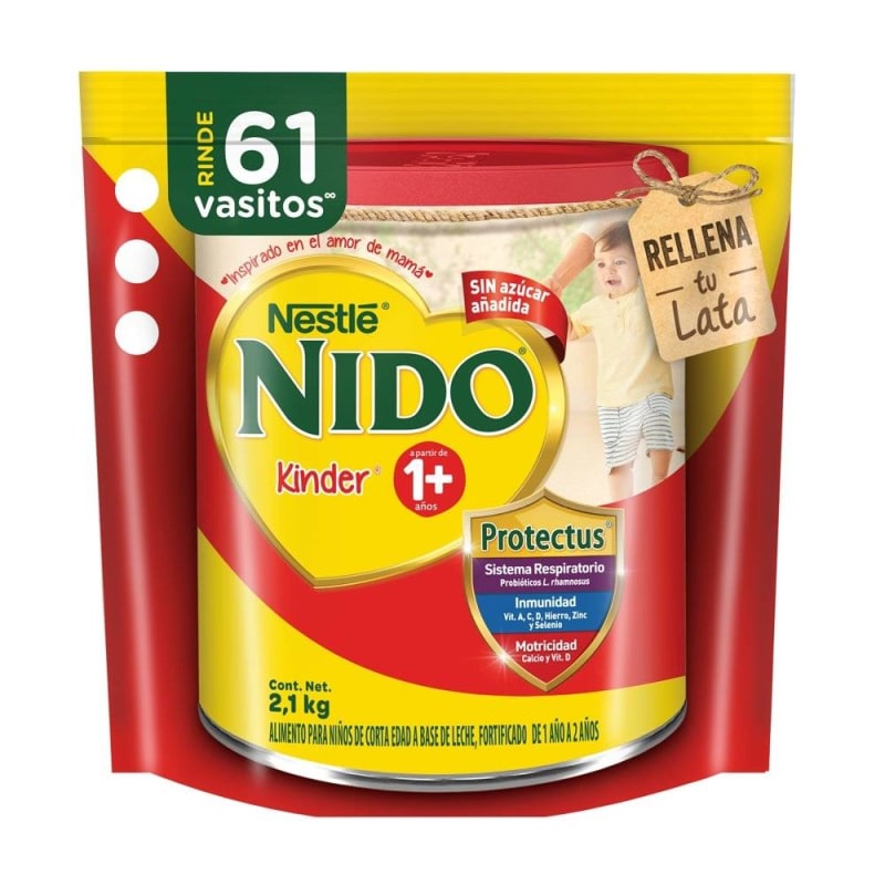 Leche Nido Kínder Nestlé en Polvo 2.1kg