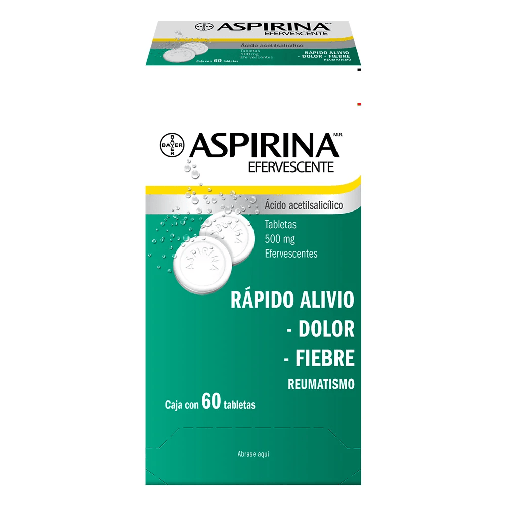 Medicamento Aspirina Efervescente 60pz