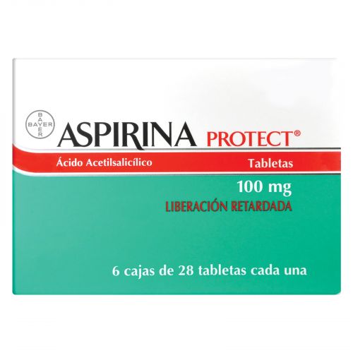 Medicamento Aspirina Protect caja con 28pz