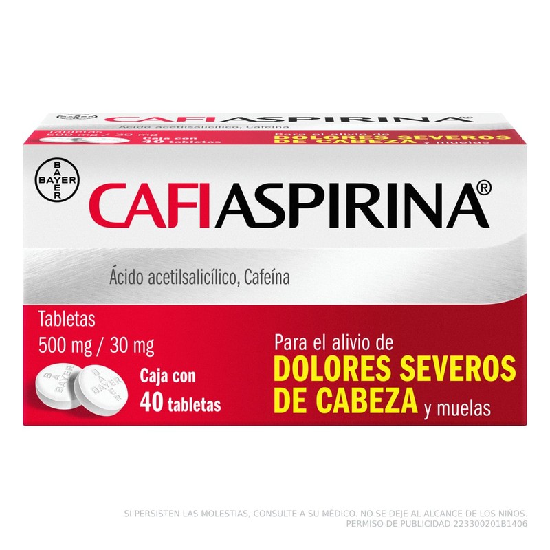 Medicamento Cafiaspirina 40pz