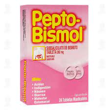 Medicamento Pepto-Bismol Tira con 24pz