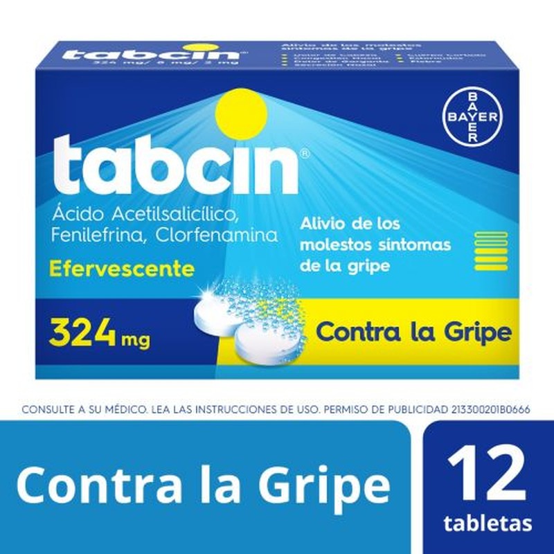 Medicamento Tabcin Efervescente 12pz