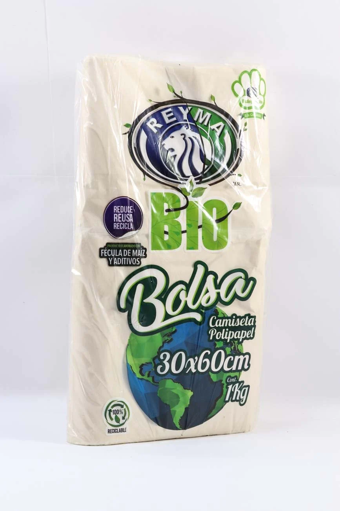 Bolsa Polipapel Biodegradable Grande 1kg