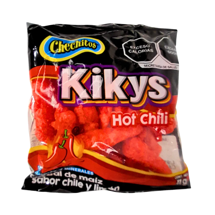 Botana Chechitos Kikis Hot Chili Tamaño Personal 25pz