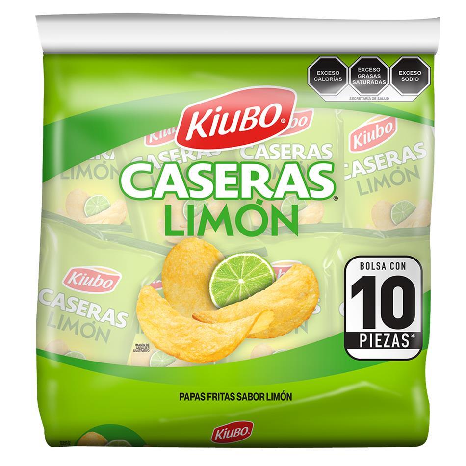 Botana Kiubo Papas Caseras Limon 10pz