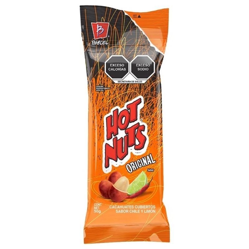 Cacahuates Hot Nuts Barcel Fuego 125gr