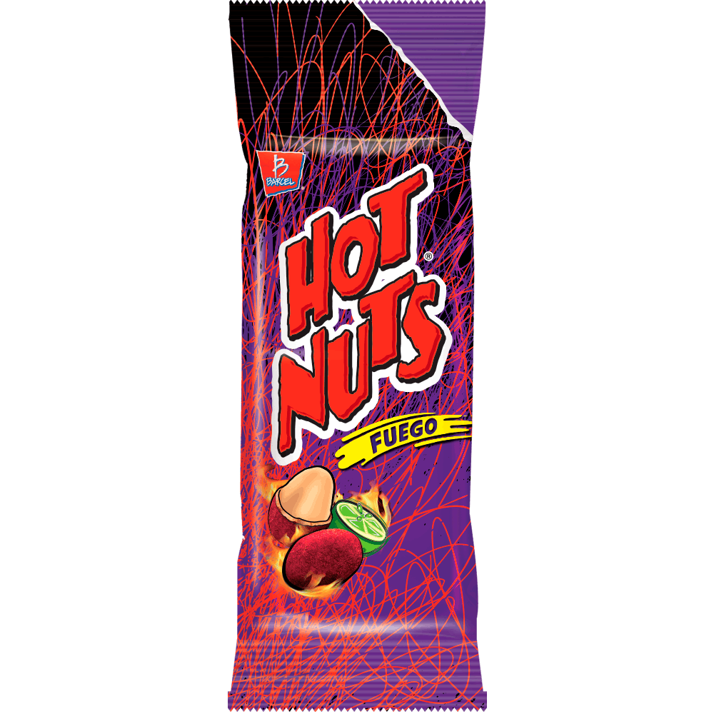 Cacahuates Hot Nuts Barcel Fuego 82gr