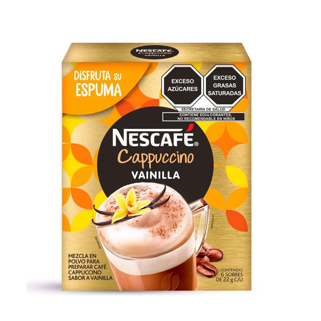 Café Soluble Nescafé Cappuccino 6pz