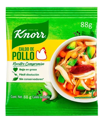 Caldo de Pollo Knorr Suiza en Polvo 88gr