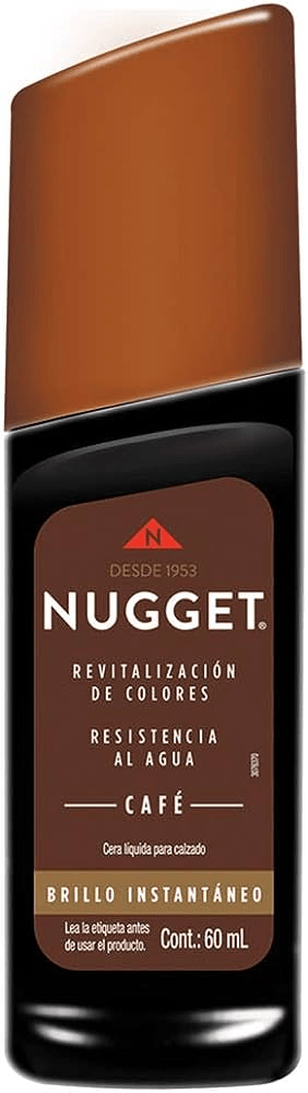 Cera Nugget para Calzado Color Café Líquida 60ml