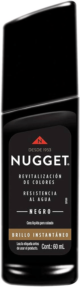 Cera Nugget para Calzado Color Negro Líquida 60ml
