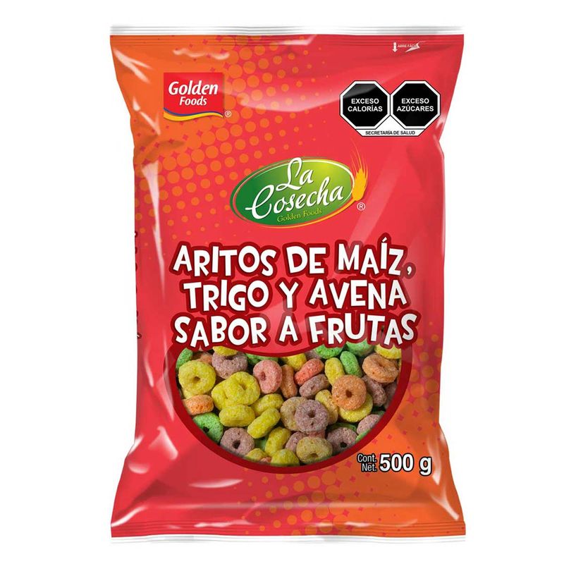 Cereal La Cosecha Golden Foods Aritos de Frutas 500gr