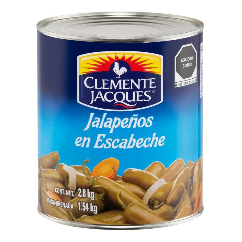 Chiles Jalapeños Clemente Jacques en Escabeche 2.8kg