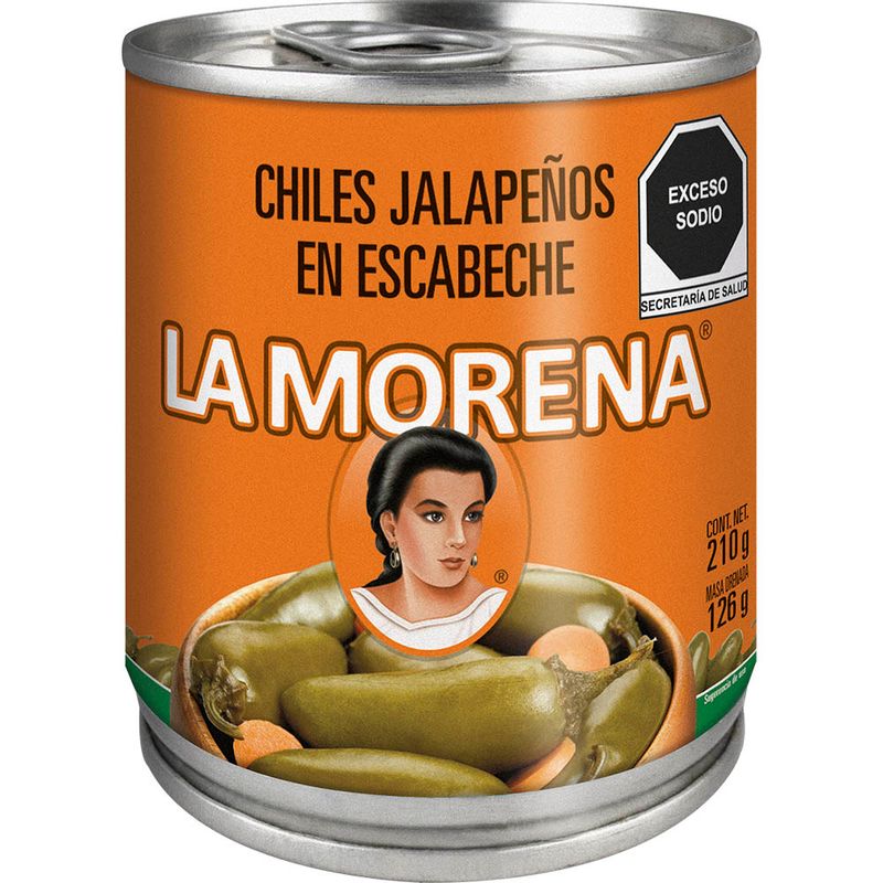 Chiles Jalapeños La Morena en Escabeche 210gr