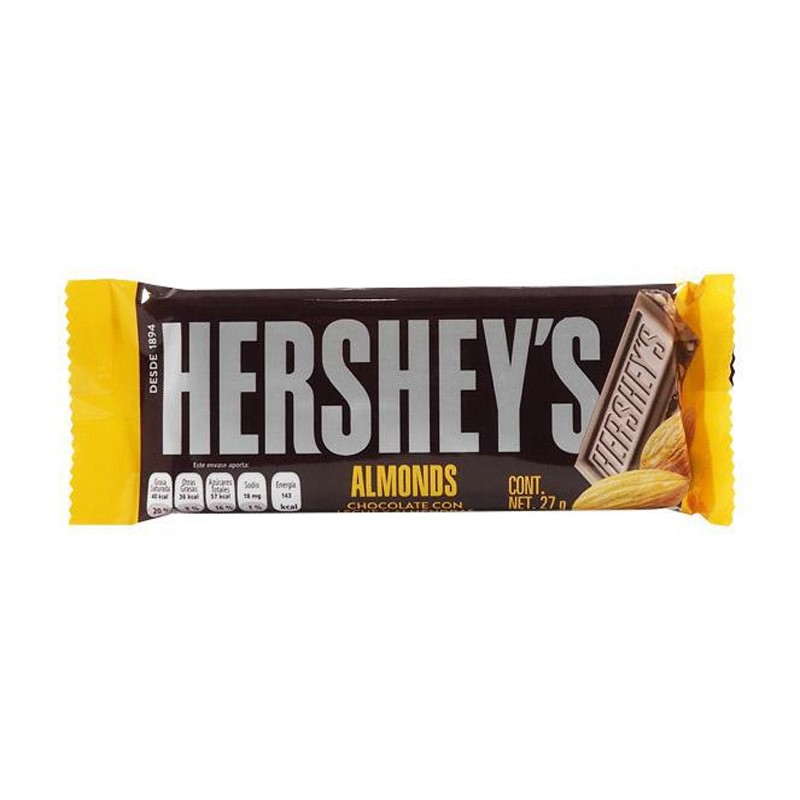 Chocolate Hersheys Almonds 27gr