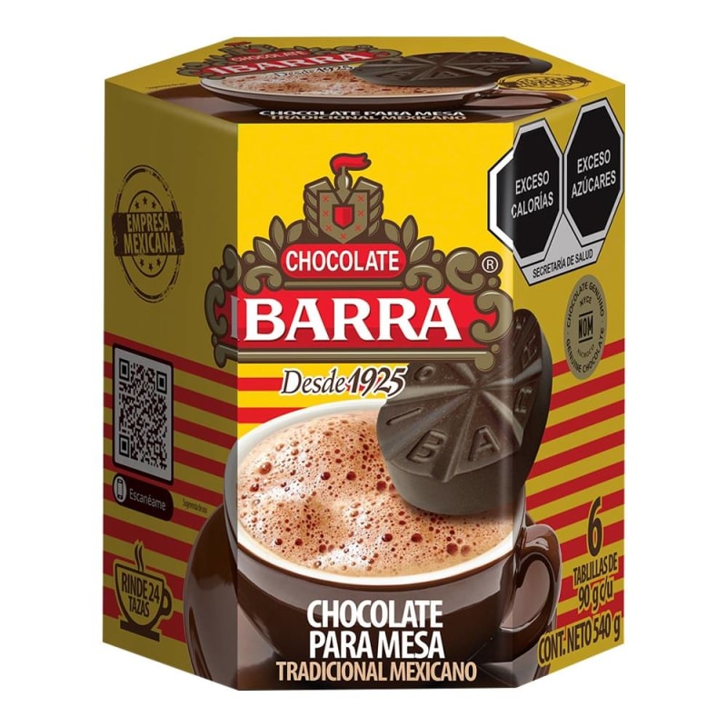 Chocolate Ibarra Tabilla 90gr 6pz