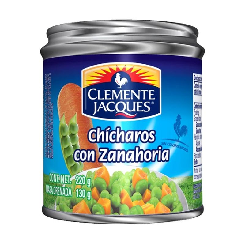 Chícharos con Zanahoria Clemente Jacques 220gr