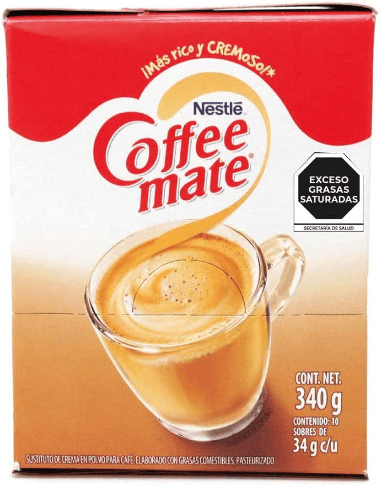 Crema Coffee Mate Nestlé para Café en Polvo 34gr 10pz