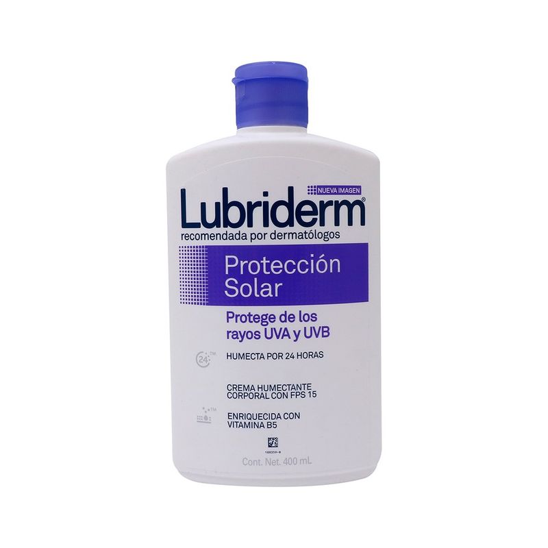 Crema Lubriderm Protección Solar FPS 15 400ml