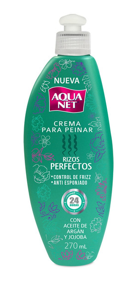 Crema para Peinar Aqua Net Rizos Perfectos Aceite de Argán y Jojoba 270ml