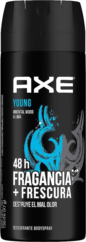Desodorante Axe Young Oriental Wood & Lima en Aerosol 150ml