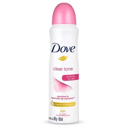 Desodorante Dove Clear Tone en Aerosol 150ml