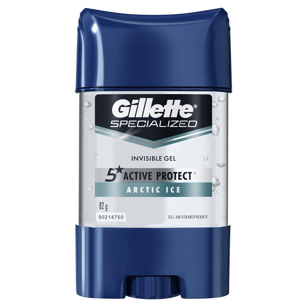 Desodorante Gillette Clear Gel Artic Ice en Barra 82gr