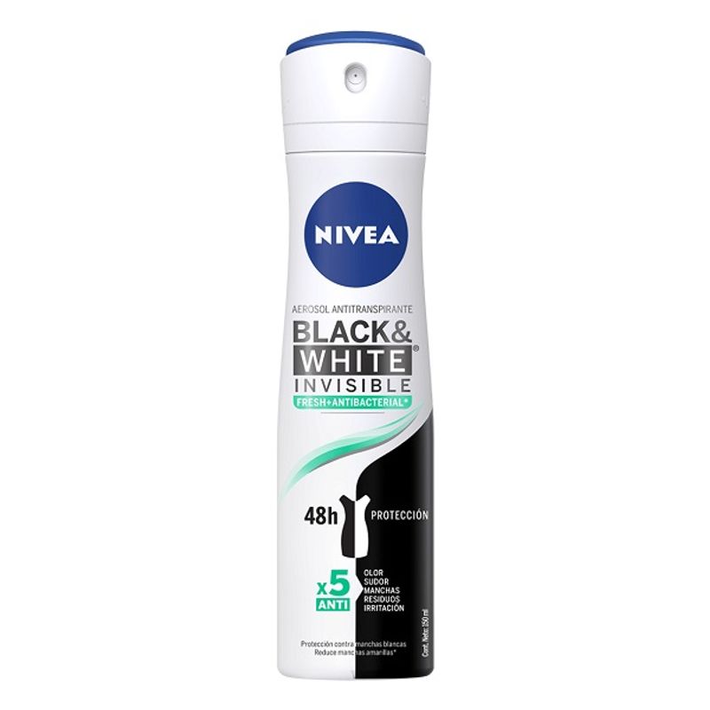 Desodorante Nivea Invisible Black Wite Fresh en Aerosol 150ml