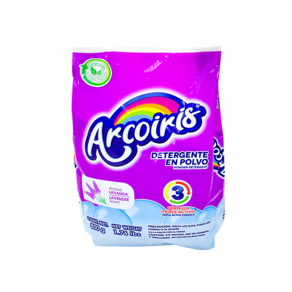 Detergente Arcoíris Lavanda en Polvo 800gr