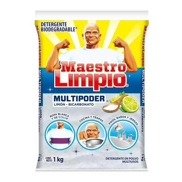 Detergente Maestro Limpio Multiusos en Polvo 1kg