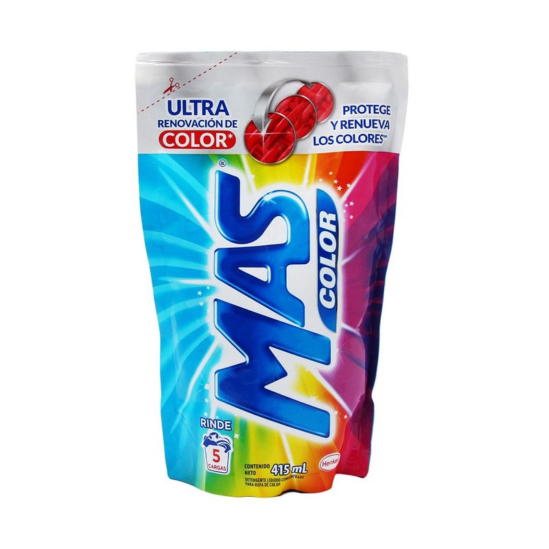Detergente Mas Color Colores Intenso Líquido Econopack 415ml