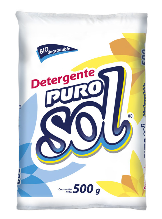 Detergente Puro Sol en Polvo 500gr