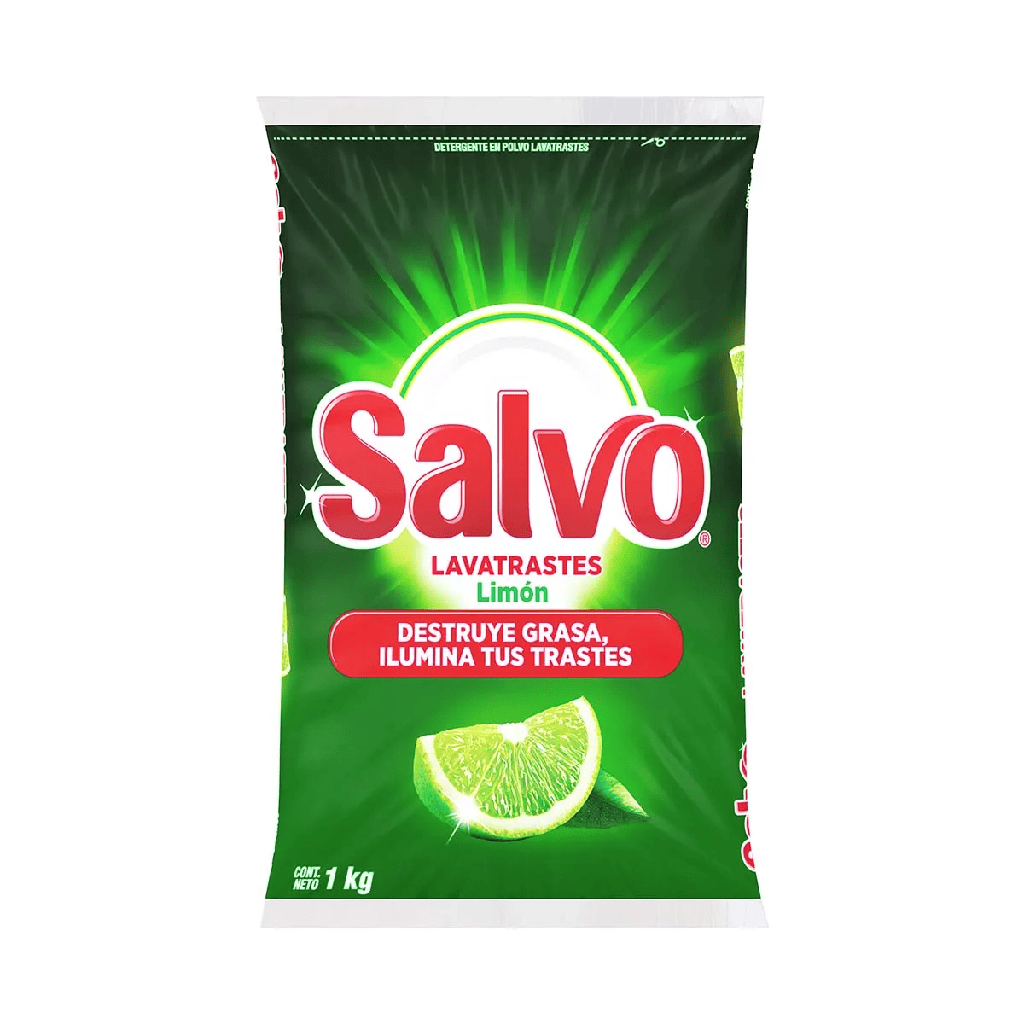 Detergente Salvo Limón en Polvo 1kg