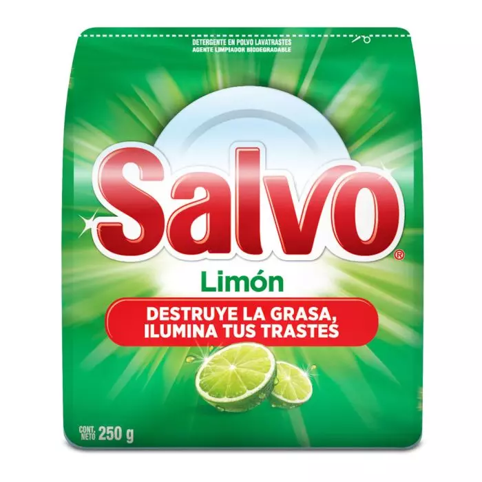 Detergente Salvo Limón en Polvo 250gr