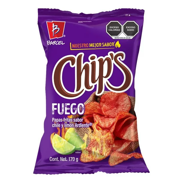 Papas Fritas Chips Barcel Fuego 170gr