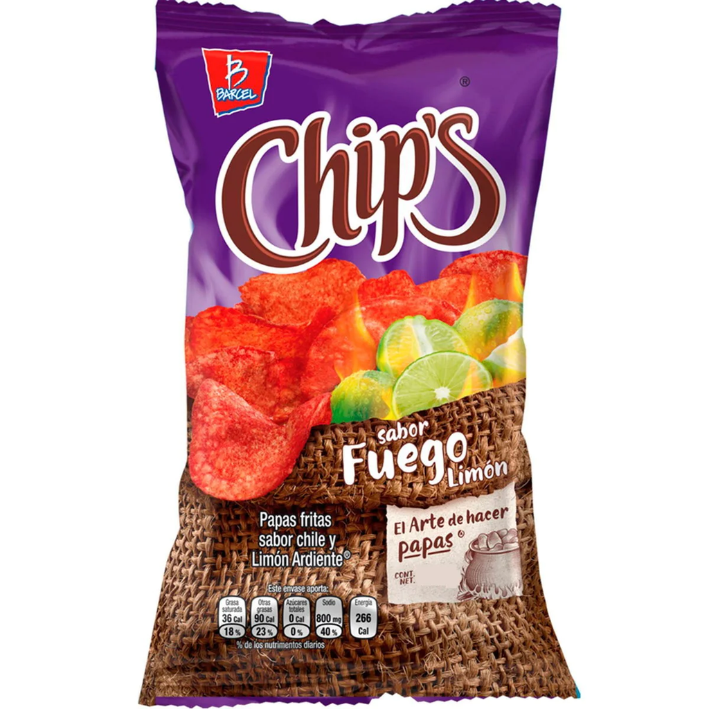 Papas Fritas Chips Barcel Fuego 50gr