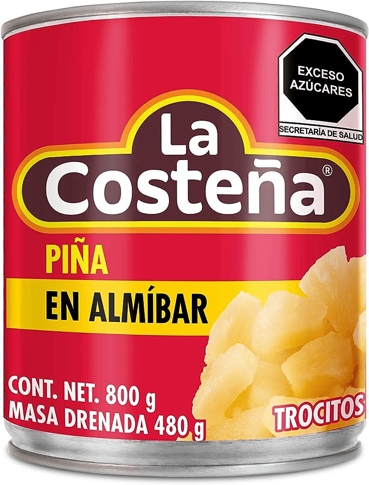 Piña La Costeña en Almíbar Trocitos 800gr