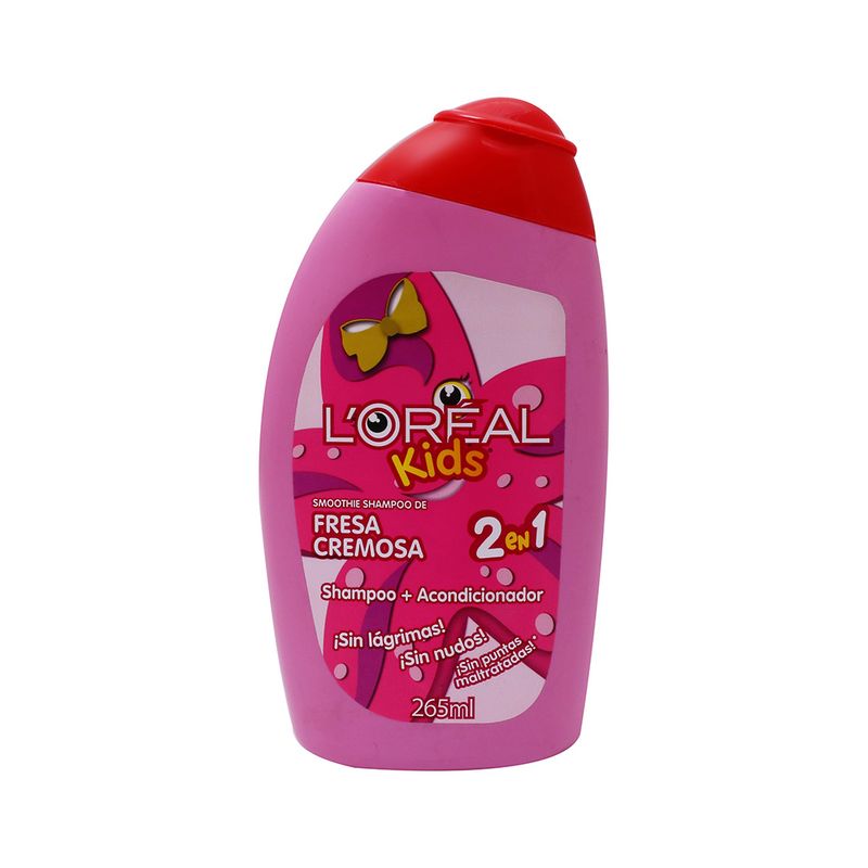 Shampoo + Acondiconador LOréal Kids 2en1 Fresa Cremosa 265ml