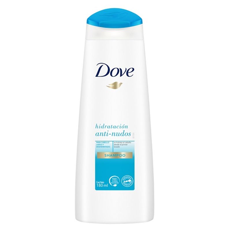 Shampoo Dove Hidratación Anti-Nudos 180ml