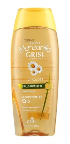 Shampoo Grisi Manzanilla Vitagloss Brillo Luminoso Nutricomplex Q10 400ml