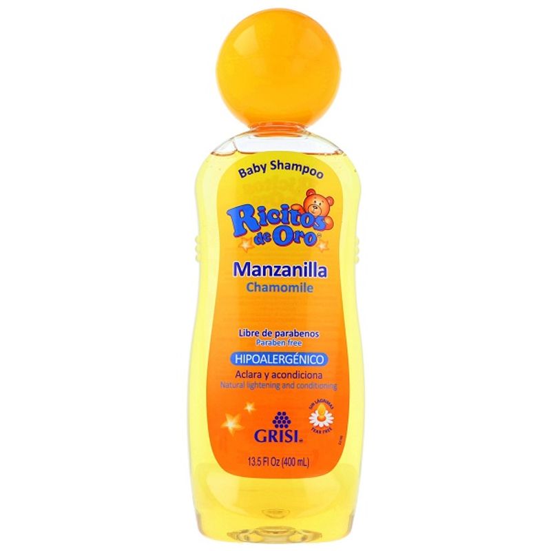 Shampoo Ricitos de Oro Manzanilla Hipoalergénico Aclara y Protege 400ml