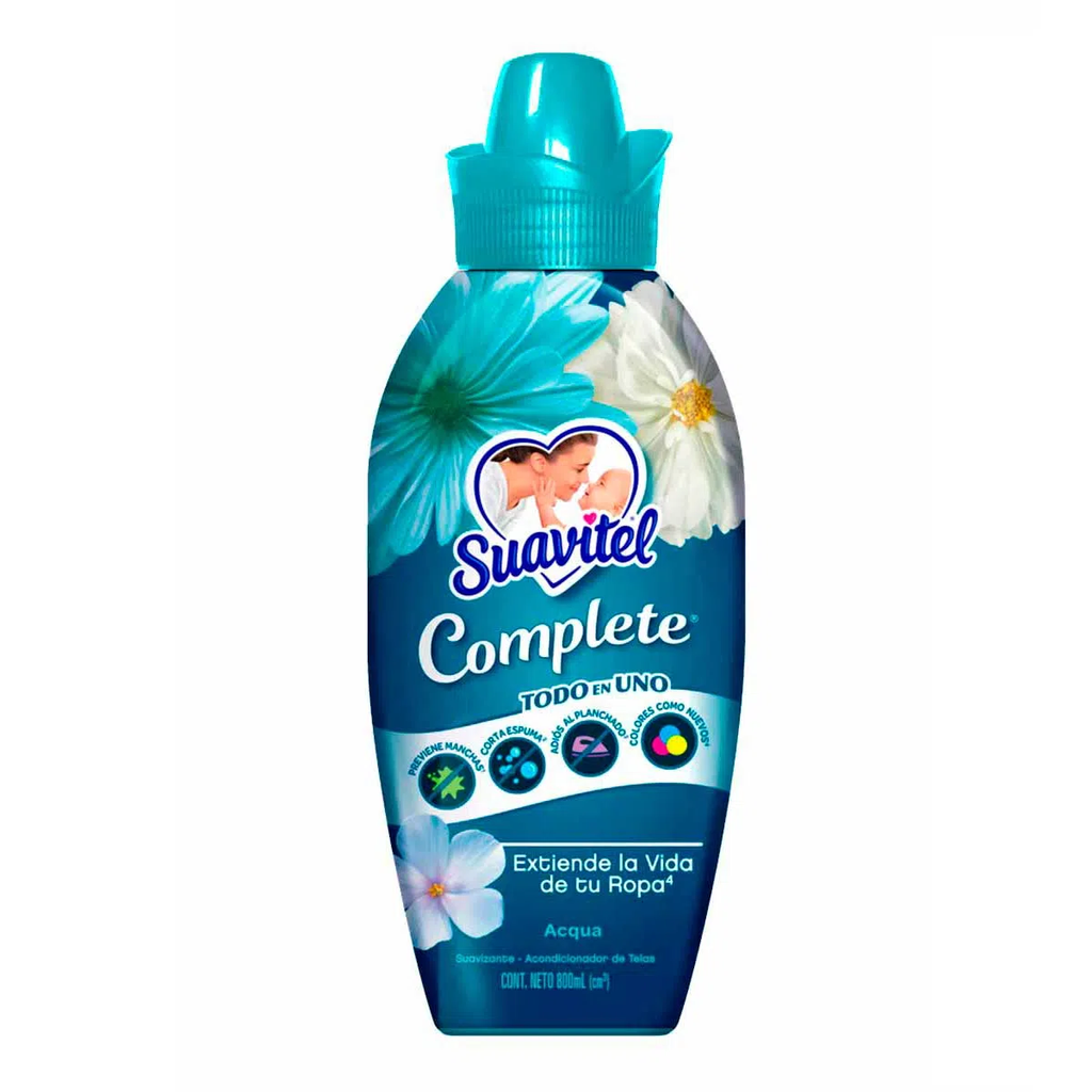 Suavizante de Telas Suavitel Complete Acqua 800ml