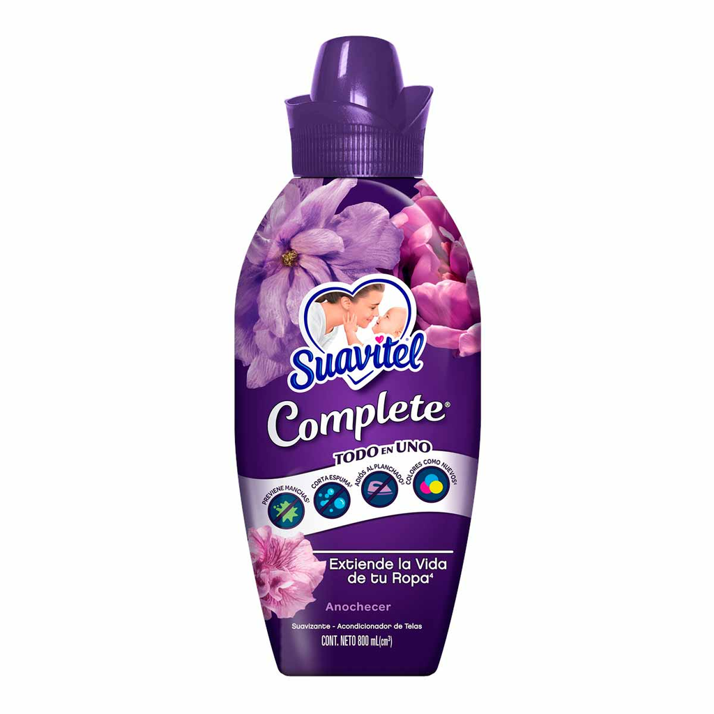 Suavizante de Telas Suavitel Complete Anochecer 800ml