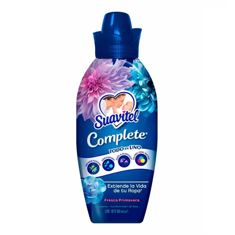 Suavizante de Telas Suavitel Complete Fresca Primavera 800ml