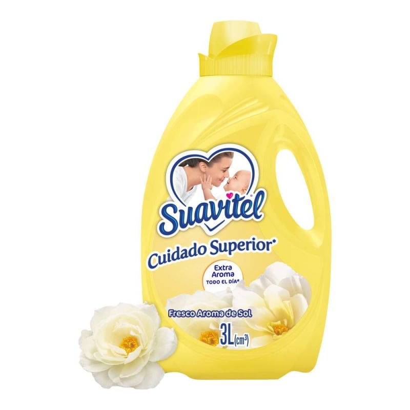 Suavizante de Telas Suavitel Cuidado Superior Fresco Aroma de Sol 3lt